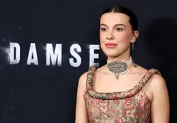 Millie Bobby Brown presentando su película Damsel en Nueva York, el 29 de febrero.