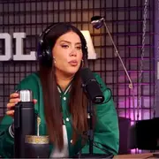 Wanda Nara visitando el ciclo de streaming de Olga.