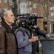 José Coronado en el set de rodaje de Entrevías.