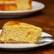 Torta de naranja con un ingrediente secreto.
