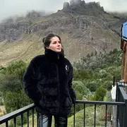 La China Suárez de paseo por el sur argentino.