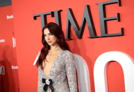 Dua Lipa en la Gala Time 100, en Nueva York.