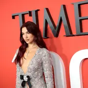 Dua Lipa en la Gala Time 100, en Nueva York.