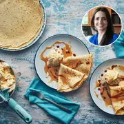 Agregales a tus panqueques dulce de leche, crema, frutas o helado.