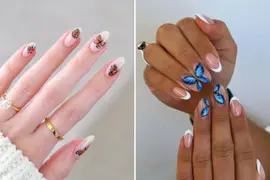 10 diseños de uñas con mariposas que son tendencia.