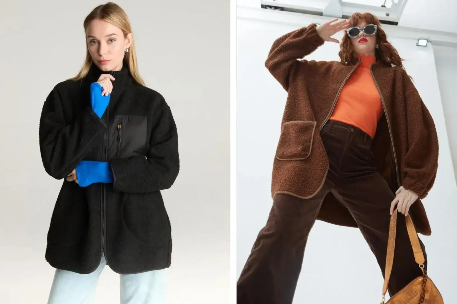 Los abrigos teddy son la estrella de este invierno.