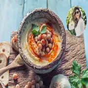 Receta de hummus de Juliana Awada.