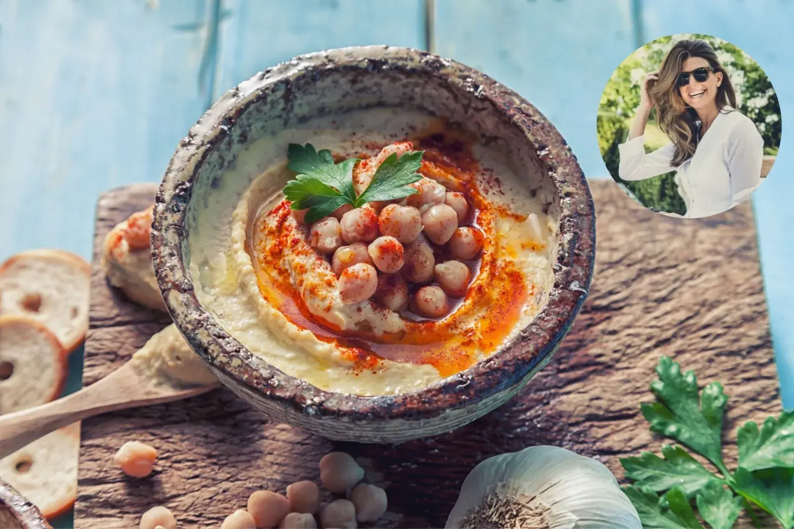 Receta de hummus de Juliana Awada.