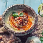 Receta de hummus de Juliana Awada.