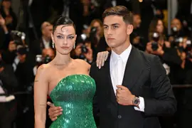 Oriana Sabatini y Paulo Dybala en el Festival de Cannes 2024.