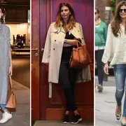 Abrigada y canchera a toda hora: así son los looks de fin de semana de Juliana Awada.