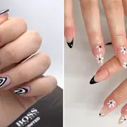 Uñas blanco y negro: 10 diseños de nail art para lucir en uñas largas y cortas