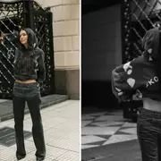 Dos fotos de la modelo Zaira Nara.