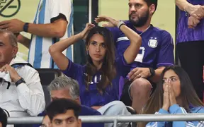 Antonela Roccuzzo en Qatar 2022.