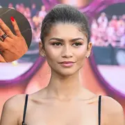 Zendaya muestra sus uñas color rojo