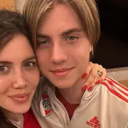 wanda nara junto a valentino lopez