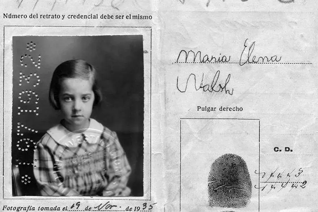 Casa Museo María Elena Walsh: su documento de nacimiento.