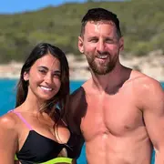 Antonela Roccuzzo y Lionel Messi en Instagram.