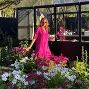 Juliana Awada es una amante de las flores.