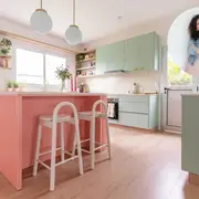 La cocina soñada de Ale Leguizamón con todos los detalles del diseño.