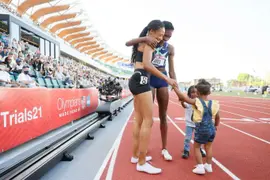 Allyson Felix fue una de las promotoras de la primera guardería para niños en la Villa Olímpica