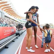 Allyson Felix fue una de las promotoras de la primera guardería para niños en la Villa Olímpica