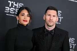 Foto de Antonela Roccuzzo y Lionel Messi.