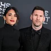 Foto de Antonela Roccuzzo y Lionel Messi.