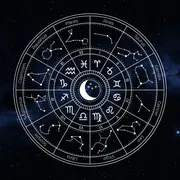 La rueda zodiacal, con los símbolos de los 12 signos astrales.