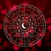 La rueda zodiacal, con los símbolos de los 12 signos astrales.