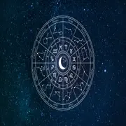 La rueda zodiacal, con los símbolos de los 12 signos astrales.