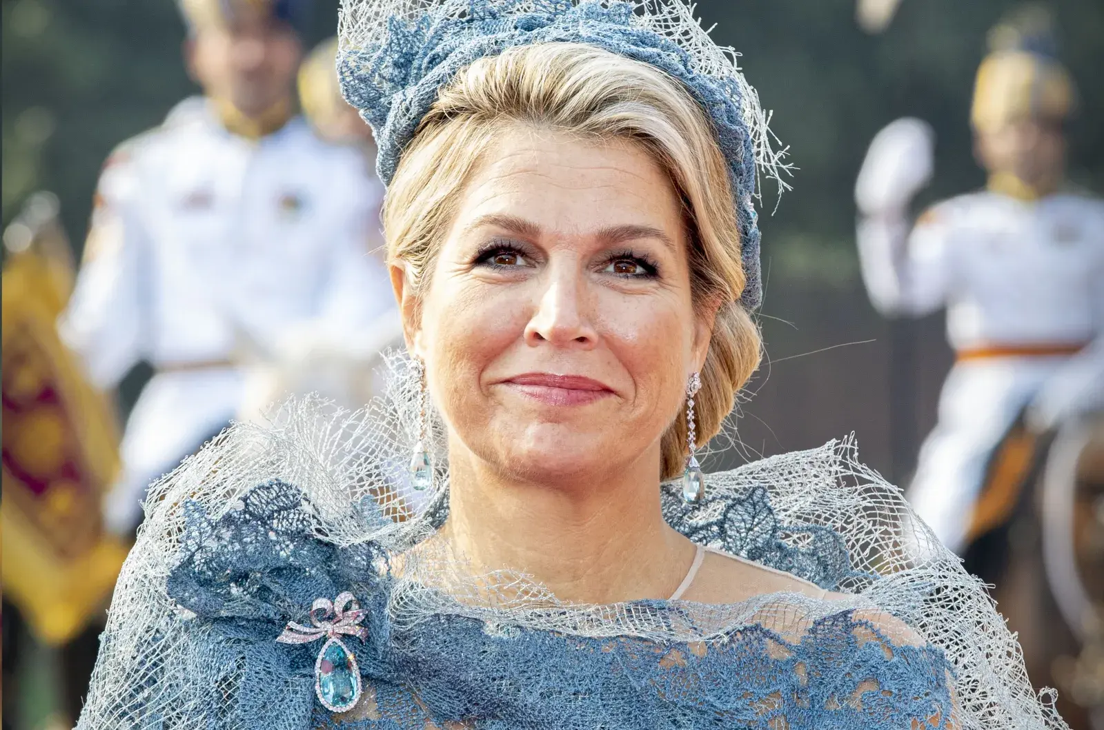 Máxima Zorreguieta en India, en 2019.