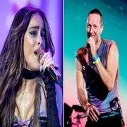 Foto de Tini Stoessel y Chris Martin.