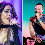 Foto de Tini Stoessel y Chris Martin.