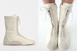 Dos fotos de botas de Zara.