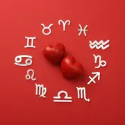 La rueda zodiacal, con los símbolos de los 12 signos astrales.