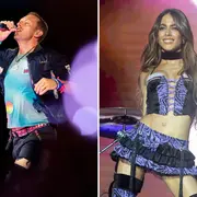Foto de Chris Martin y Tini Stoessel.