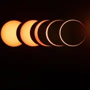 Fases del eclipse solar.
