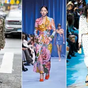 Looks de pasarela y street style con distintas estampas.
