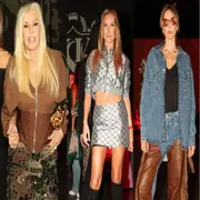 Susana Giménez, Sofía Zámolo y Julieta Cardinali en el desfile de Kosiuko