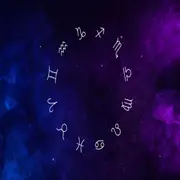 La rueda zodiacal, con los símbolos de los 12 signos astrales.