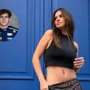 Armado de fotos de la China Suárez y Franco Colapinto.