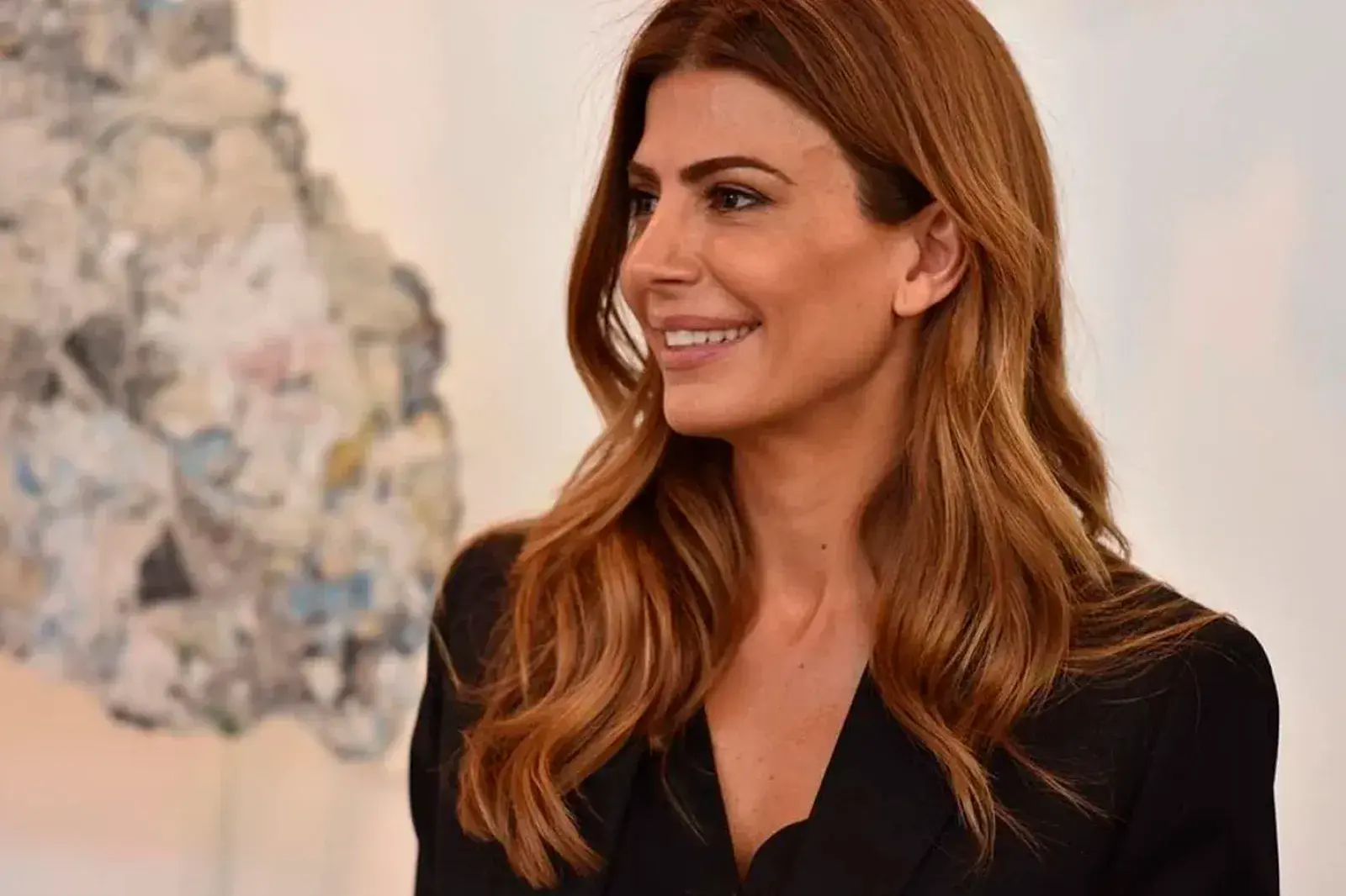 Juliana Awada con look total black