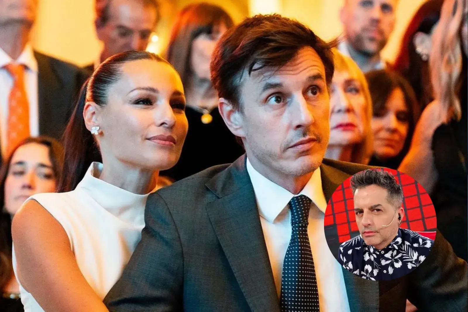 Armado con fotos de Pampita, Roberto García Moritán y Ángel de Brito