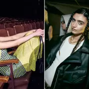 Dos fotos de modelos mujeres durante el BAF Week.