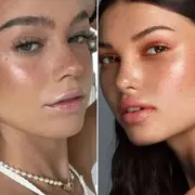 Dos mujeres mostrando su makeup