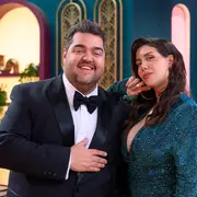 Foto de Wanda Nara y Darío Barassi en Love is Blind: Argentina.