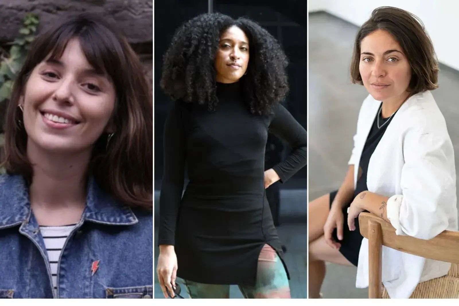 Retratos de Yuliana Ortiz Ruano, Malu Furche Rossé y Camila Jettar