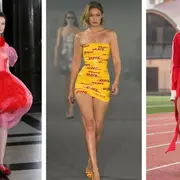 Modelos desfilando en fashion week