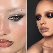 Dos mujeres posando y mostrando el maquillaje